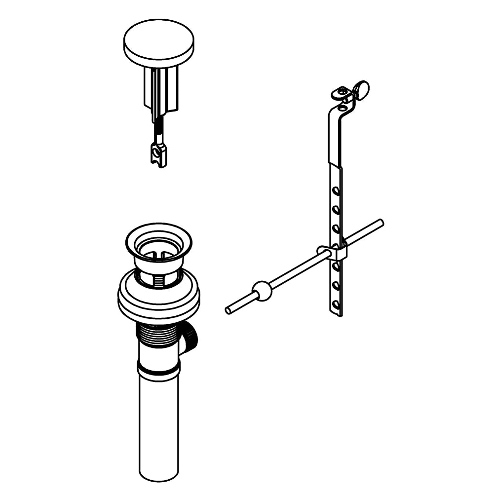 ポップアップドレイン(洗面専用部品)
