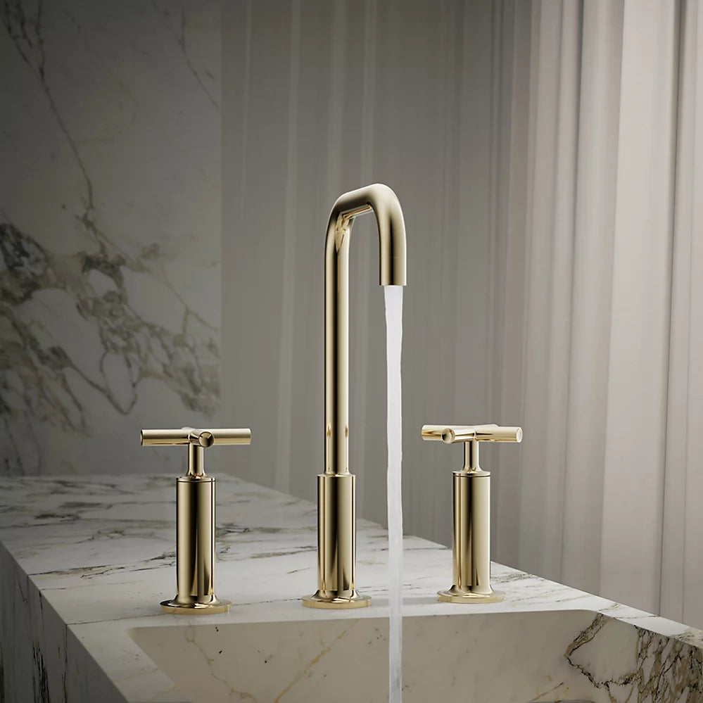 ピューリスト(クロス) 2ハンドル洗面用混合栓(8インチセンター洗面用)