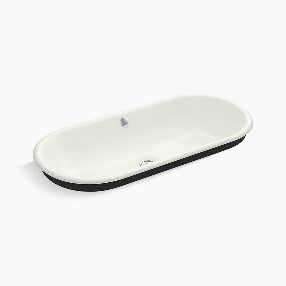 アイアンプレーン カプセル ハーフベッセル型洗面器(外側:ブラック色)
