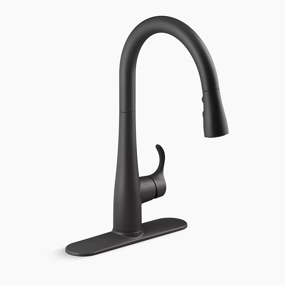 シンプライス シャワーヘッド引出し式 タッチレスシングルレバーキッチン用混合栓(台座付)