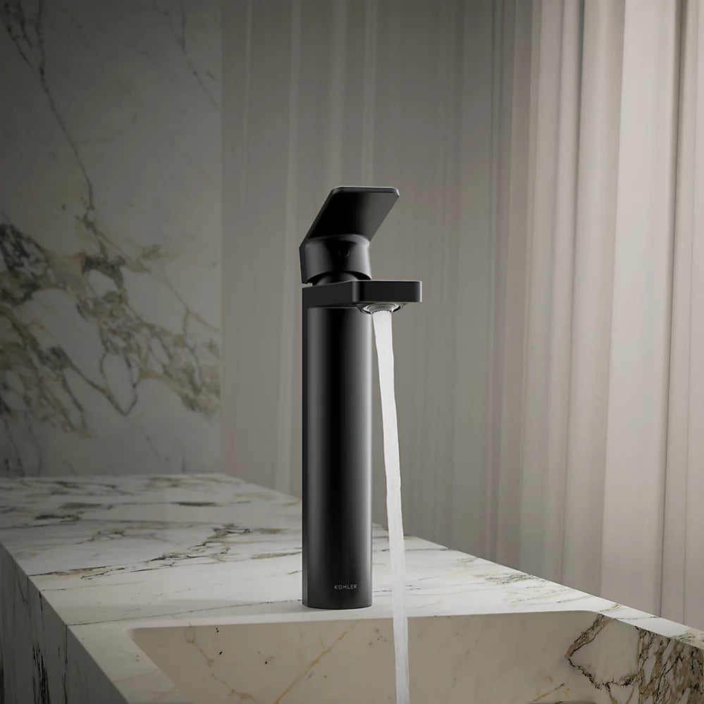 パラレル シングルレバー洗面用混合栓(ベッセル型洗面器用)(引棒付)