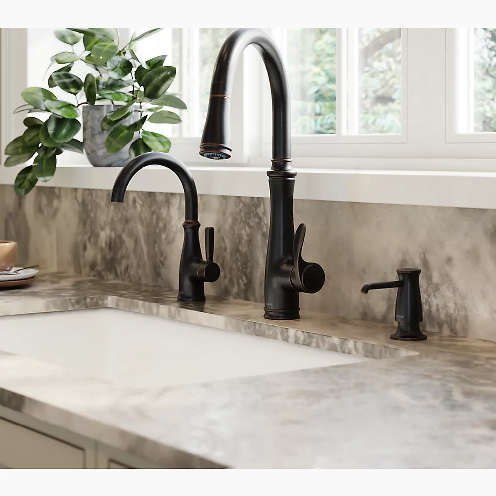 ベレラ シャワーヘッド引出し式 シングルレバーキッチン用混合栓(※台座付)