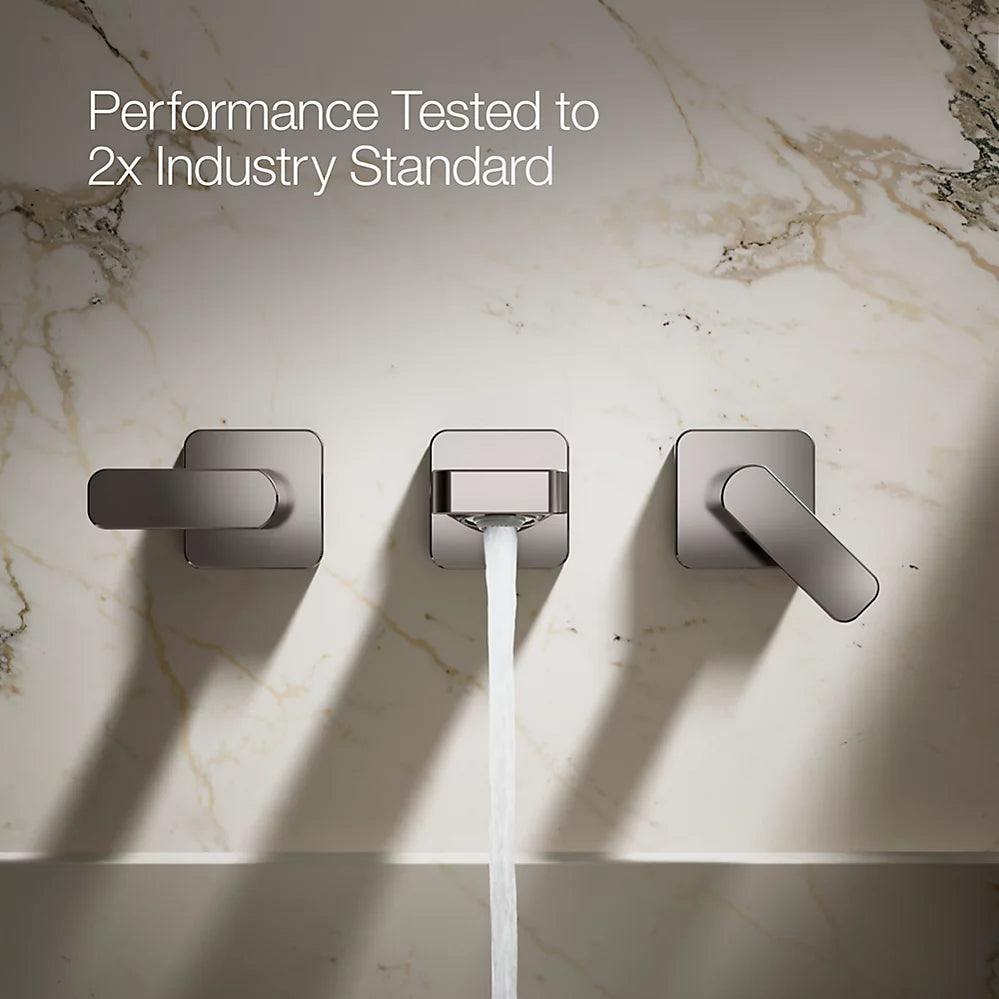 パラレル 2ハンドル壁埋込型洗面用混合栓