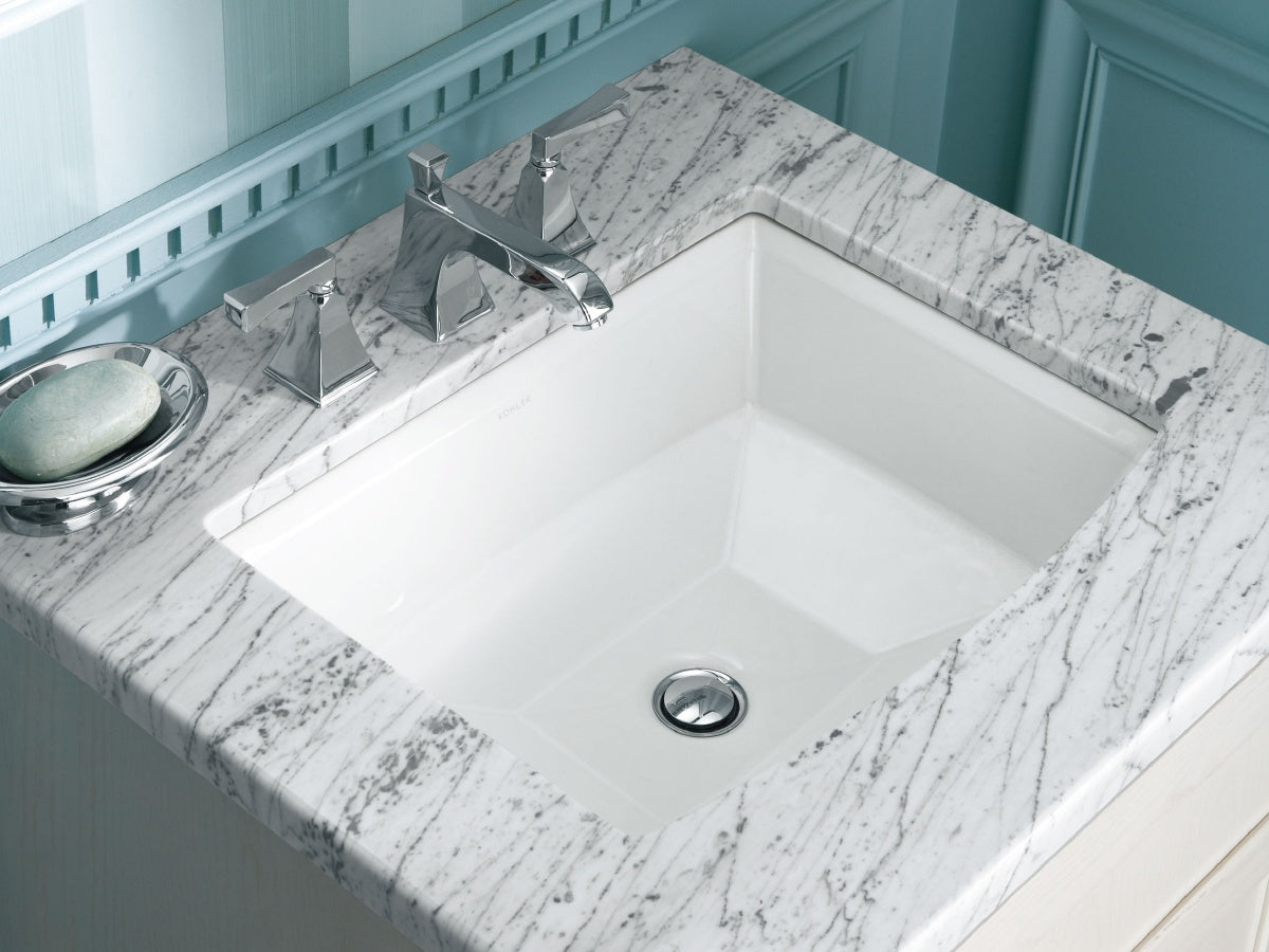 洗面器:K-2355-0 水栓金具:K-454-4V-CP