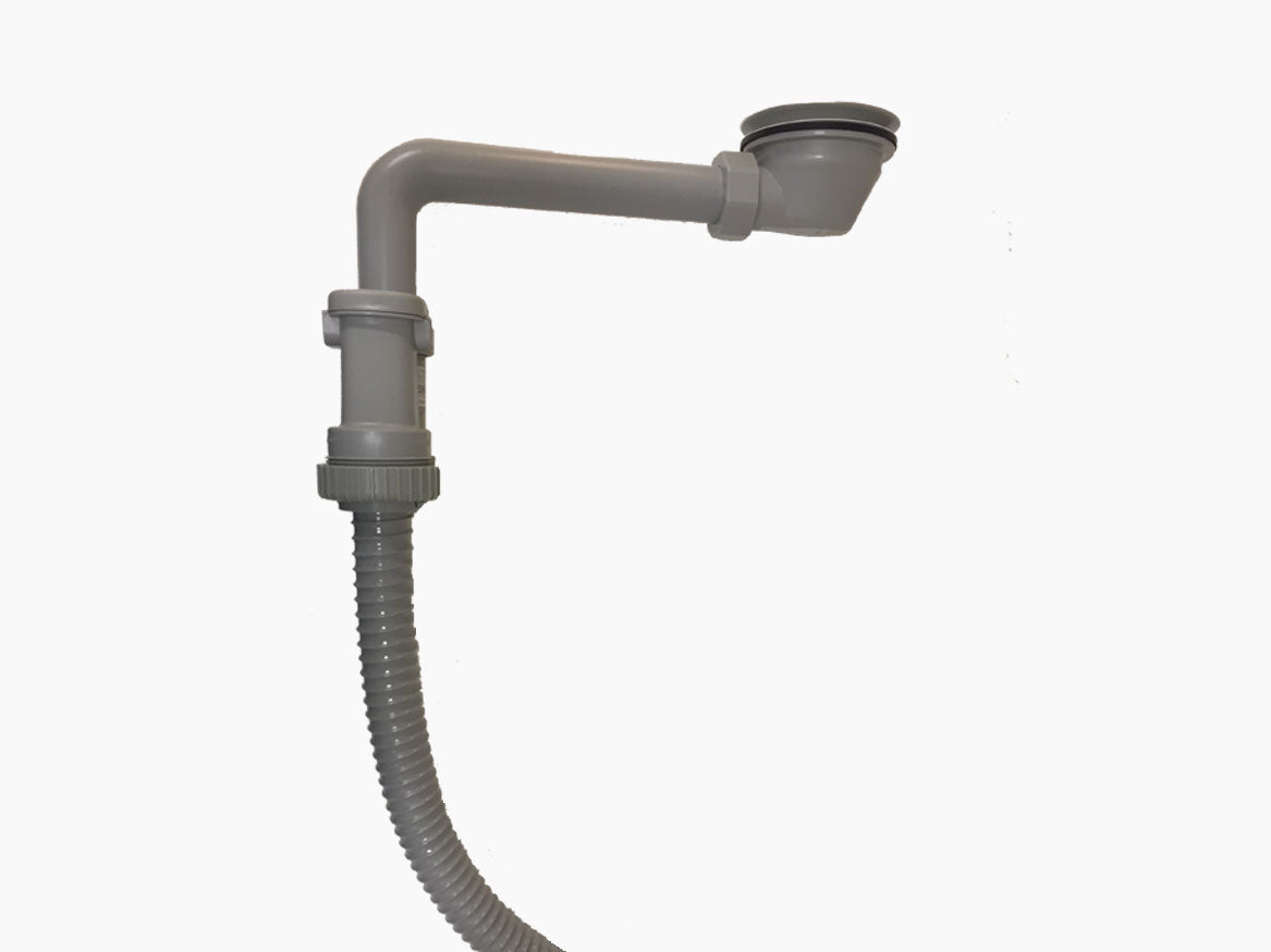 K-9007 キッチン用オフセット排水金具(鋳物ホーローシンク専用)
