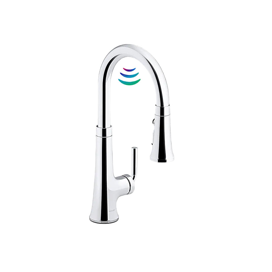 トーン　引出し式　タッチレスシングルレバーキッチン用混合栓 (電池式)(K-23766T-4)