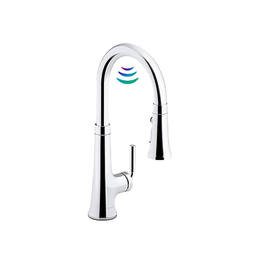 トーン　引出し式　タッチレスシングルレバーキッチン用混合栓 (電池式)(K-23766T-4)