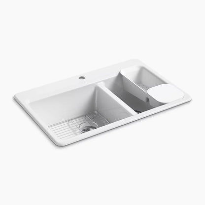 リバーバイ オーバーカウンターキッチン2槽シンク(左右非対称 リバーバイ オーバーカウンターキッチン2槽シンク(左右非対称