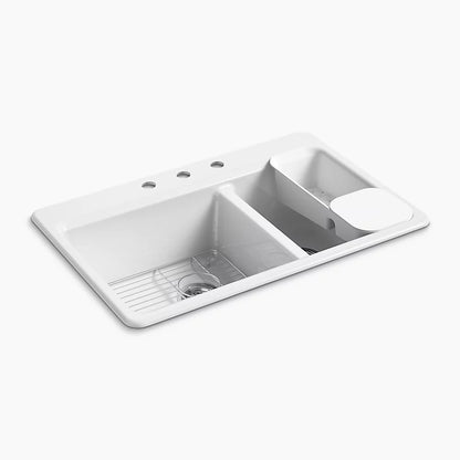 リバーバイ オーバーカウンターキッチン2槽シンク(左右非対称 リバーバイ オーバーカウンターキッチン2槽シンク(左右非対称